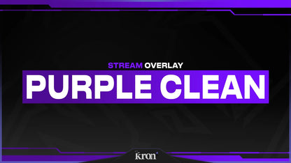 Purple Clean Stream Overlay