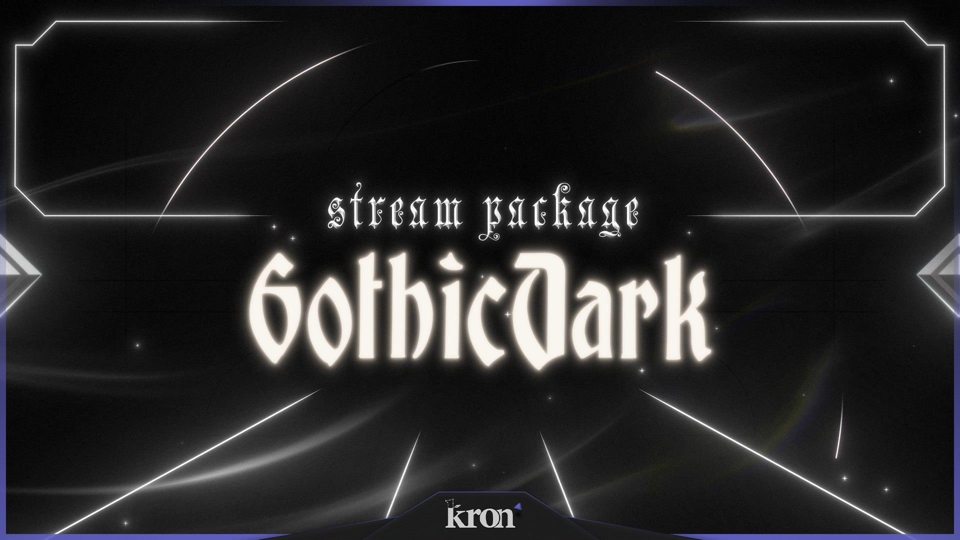 Gothic Dark Stream Overlay for Twitch - Animated Gothic Shadow Candle Horror Package with Alerts and Widgets | byKron