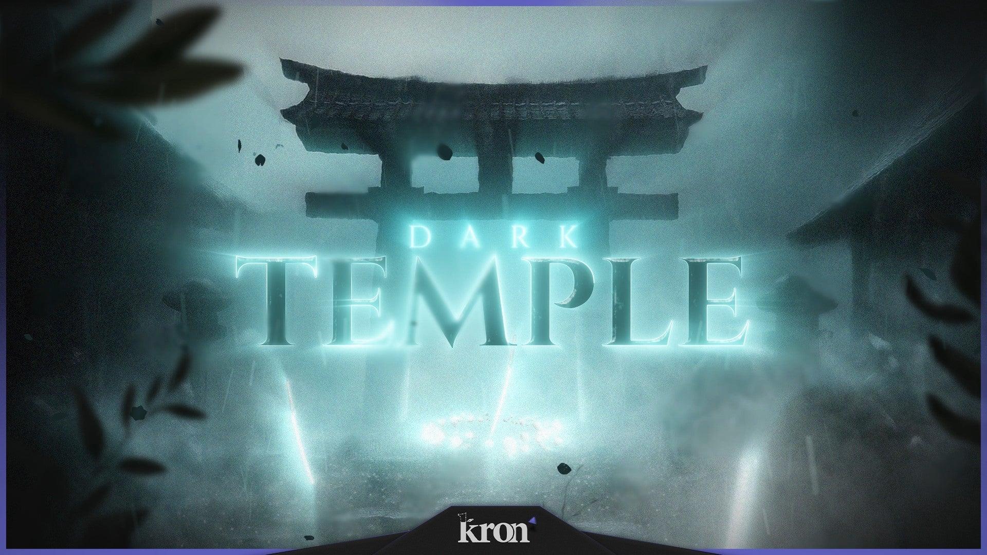 Dark Temple Stream Overlay for Twitch - Animated Shadowy Temple Mystic Fantasy Anime Package with Alerts and Widgets | byKron