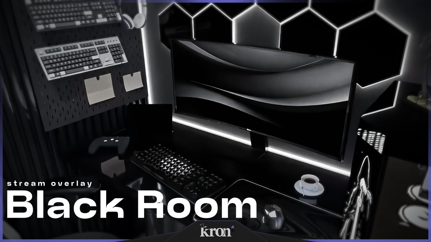 Black Room Stream Overlay