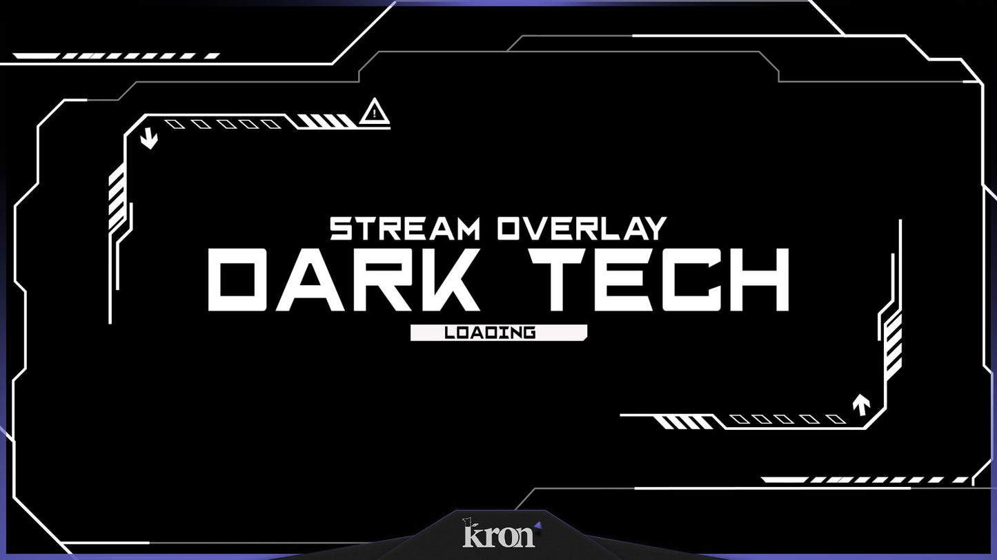 Dark Tech Overlay Animado