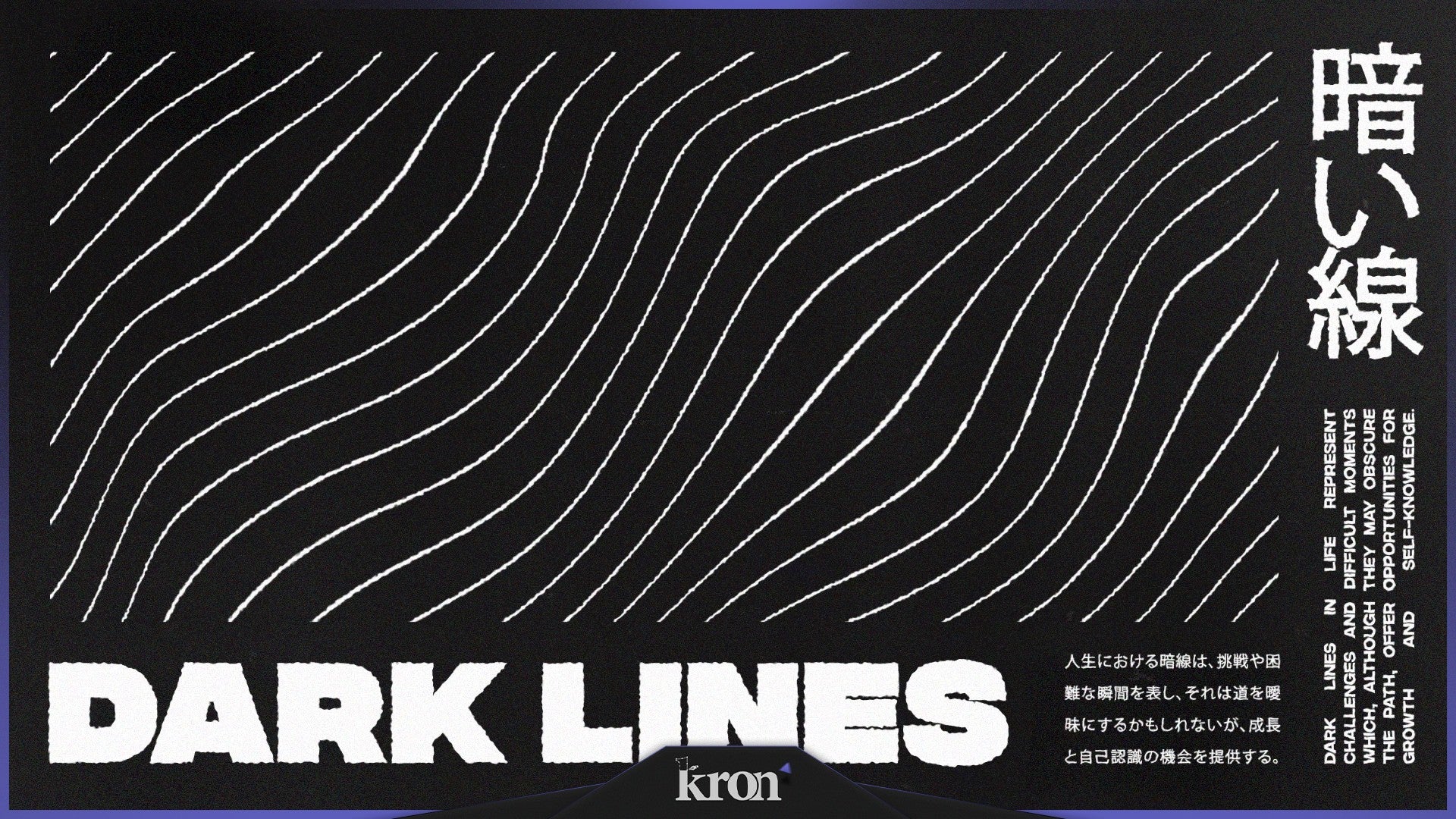 Dark Lines Stream Overlay for Twitch - Animated White Lines Black Minimalist Elegant Package with Alerts and Widgets | byKron