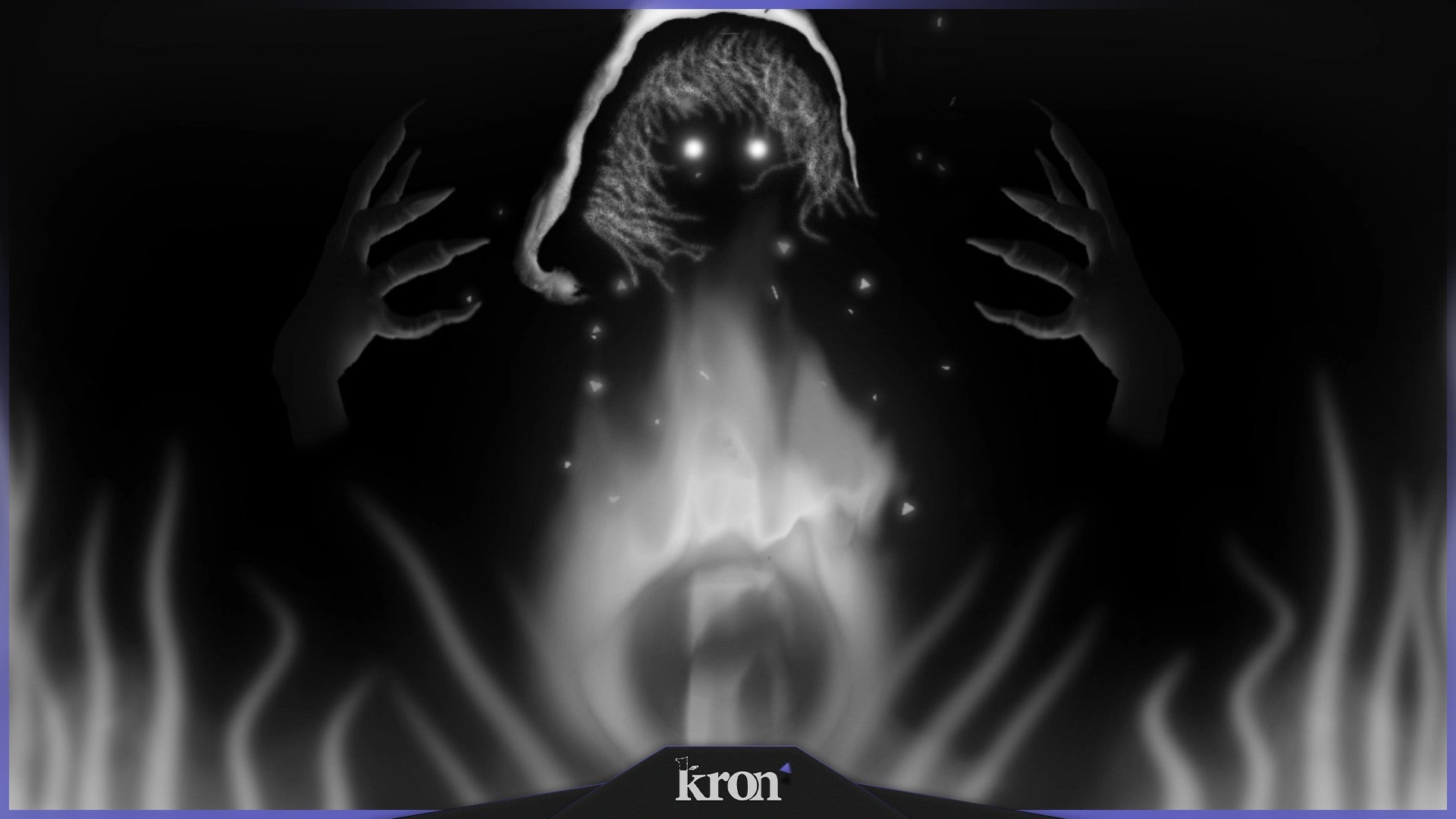 Witch Stream Overlay for Twitch - Animated Shadowy Witch Glowing Eyes Halloween Package with Alerts and Widgets | byKron