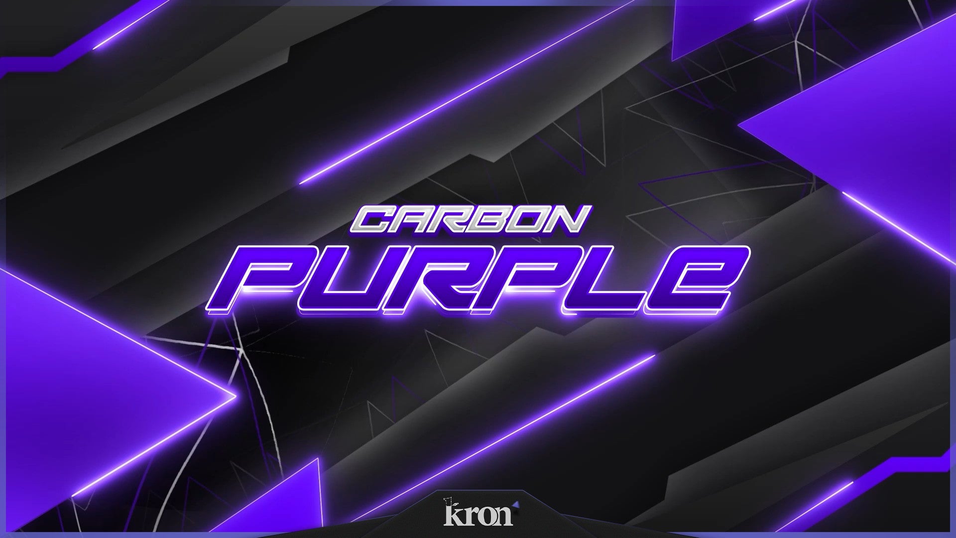 Carbon Purple Stream Overlay for Twitch - Animated Carbon Purple Neon Futuristic Package with Alerts and Widgets | byKron