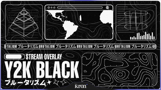 Y2K Black Stream Overlay