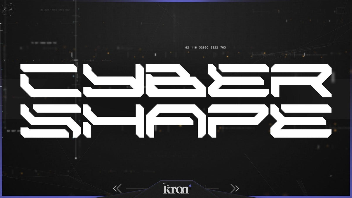 Cyber Shape Stream Overlay for Twitch with dark gray futuristic tech aesthetic and advanced weapon inspired design